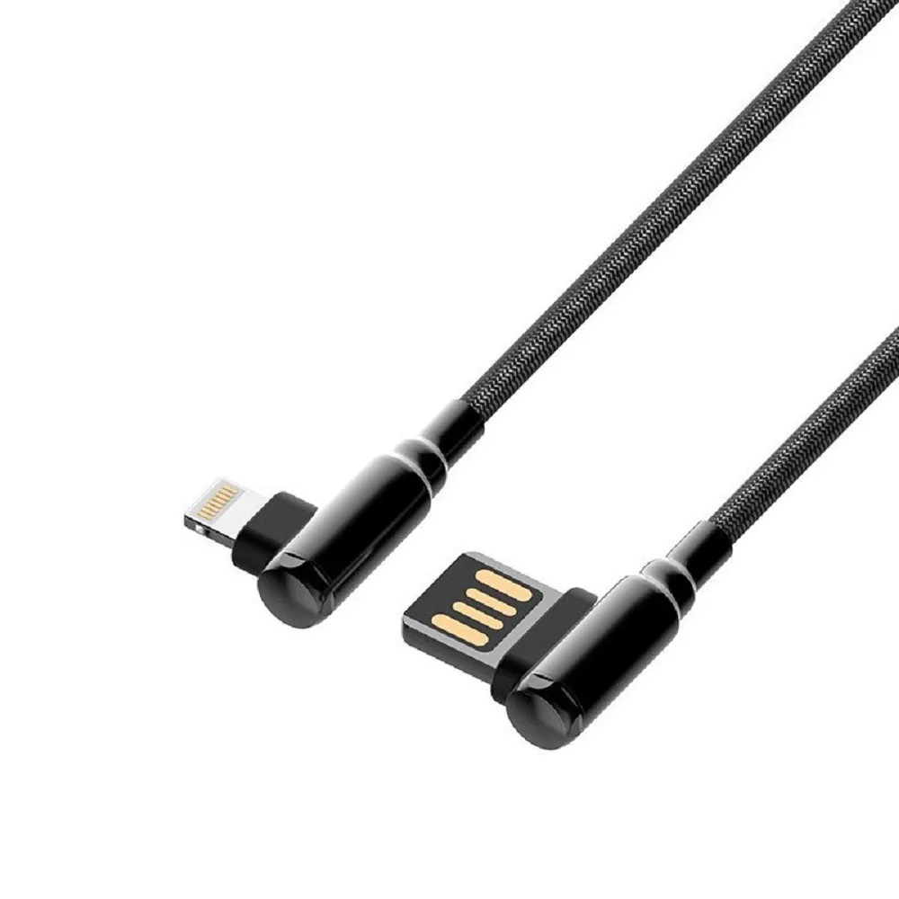 CABLE LDNIO TYPE C M TO USB M ANGLE EN TISSU