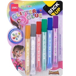 [COGLDE6PCSA71101/71301] - COLLE GLITTER DELI 12ML 6PCS A71101/A71301